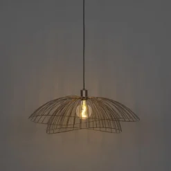 Qazqa hanglamp pua bronskleurig e27