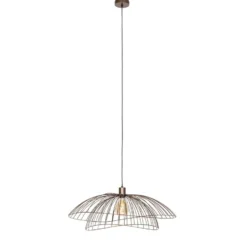 Qazqa hanglamp pua bronskleurig e27