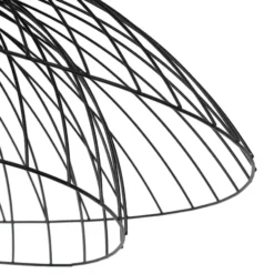 Qazqa hanglamp pua zwart e27