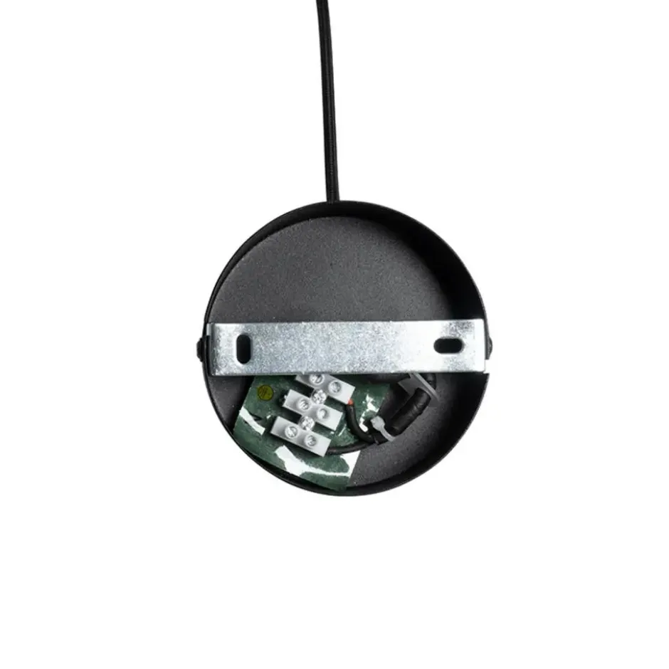 Qazqa hanglamp pua zwart e27