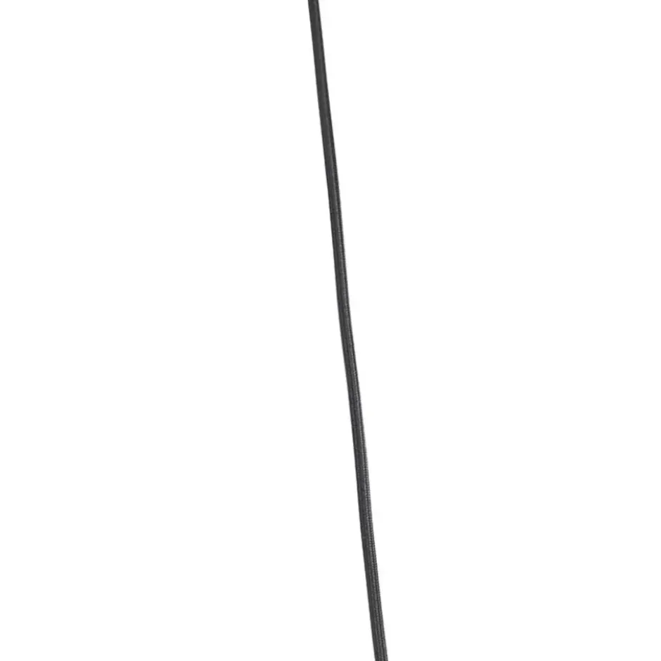 Qazqa hanglamp qara beige e27