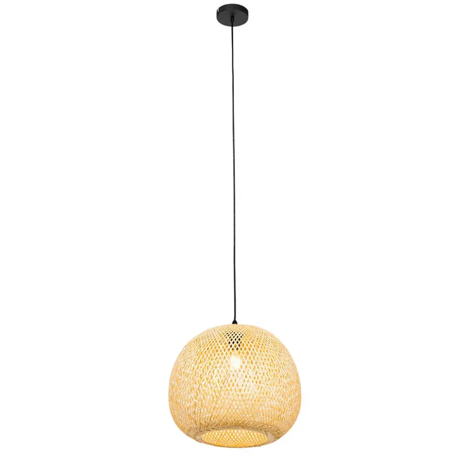 Qazqa hanglamp rafael beige e27