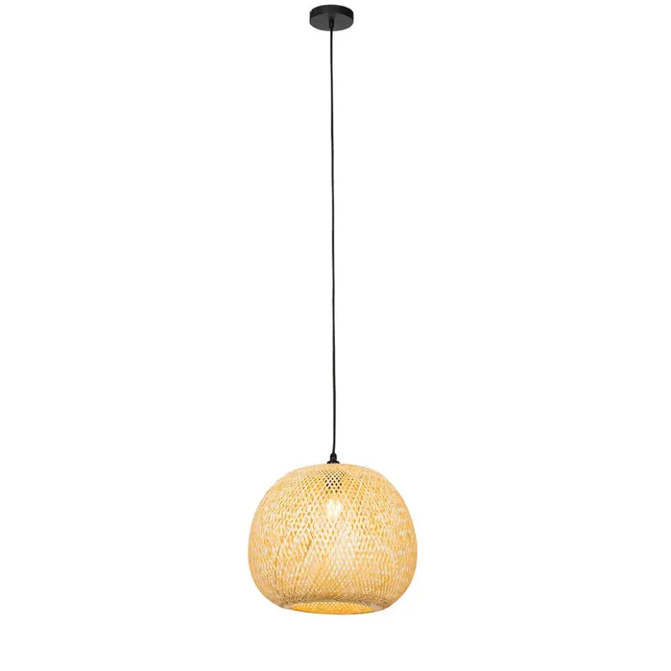 Qazqa hanglamp rafael beige e27