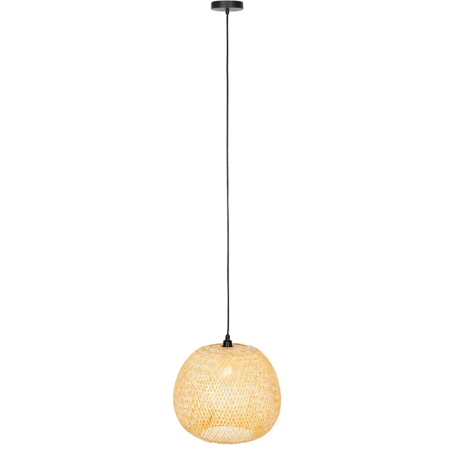 Qazqa hanglamp rafael beige e27