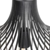 Qazqa hanglamp saffira zwart e27