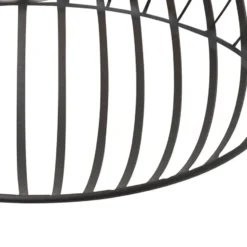 Qazqa hanglamp saffira zwart e27