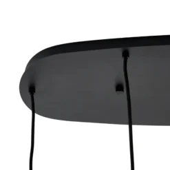 Qazqa hanglamp sheena zwart e27
