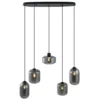 Qazqa hanglamp sheena zwart e27