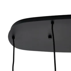 Qazqa hanglamp sheena zwart e27