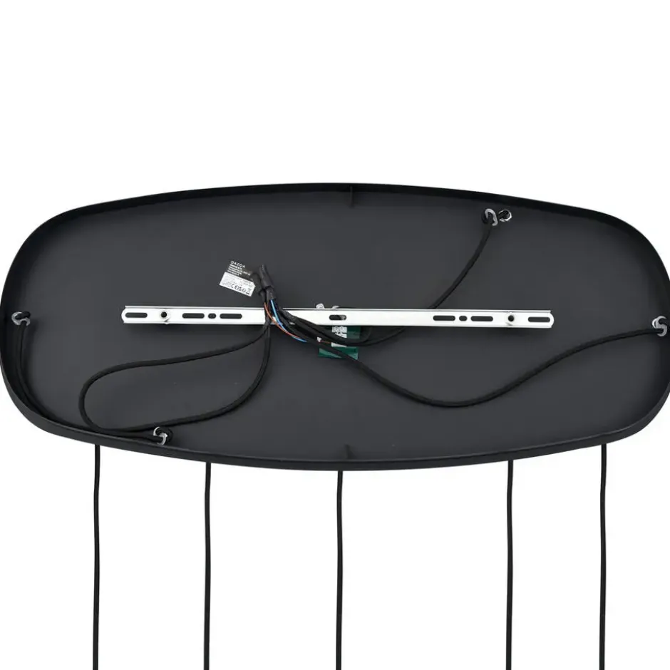 Qazqa hanglamp sheena zwart e27