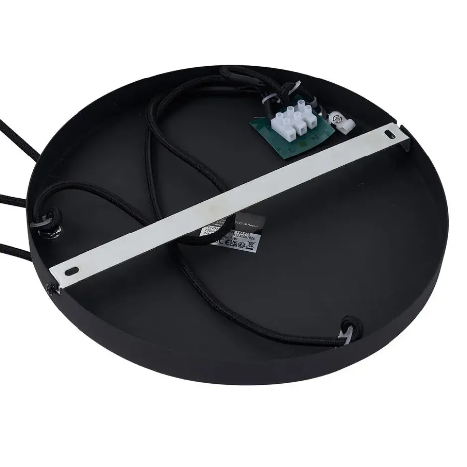 Qazqa hanglamp sheena zwart e27