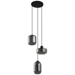 Qazqa hanglamp sheena zwart e27