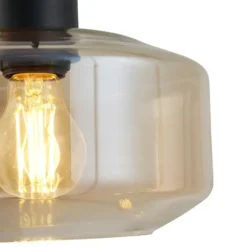 Qazqa hanglamp sheena zwart e27