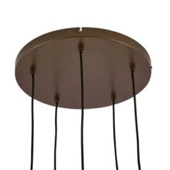 Qazqa hanglamp stavelot bronskleurig e27