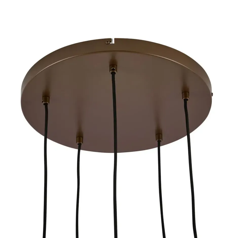 Qazqa hanglamp stavelot bronskleurig e27