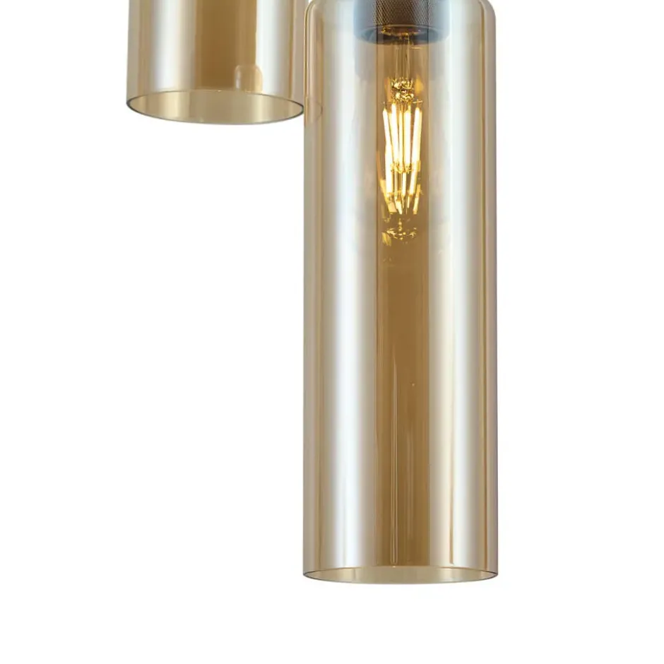 Qazqa hanglamp stavelot bronskleurig e27