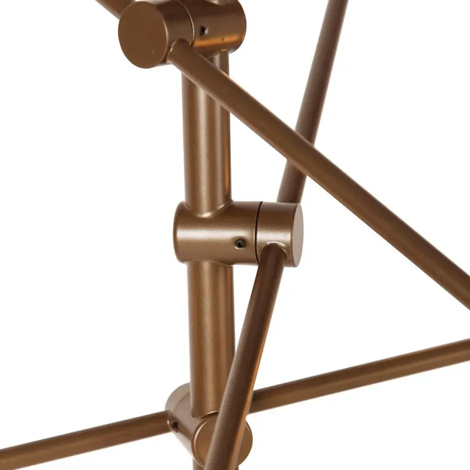Qazqa hanglamp sydney bronskleurig e27