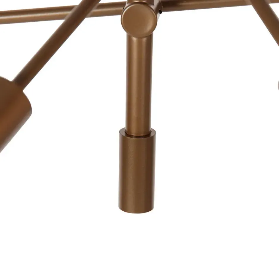 Qazqa hanglamp sydney bronskleurig e27