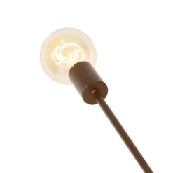 Qazqa hanglamp sydney bronskleurig e27