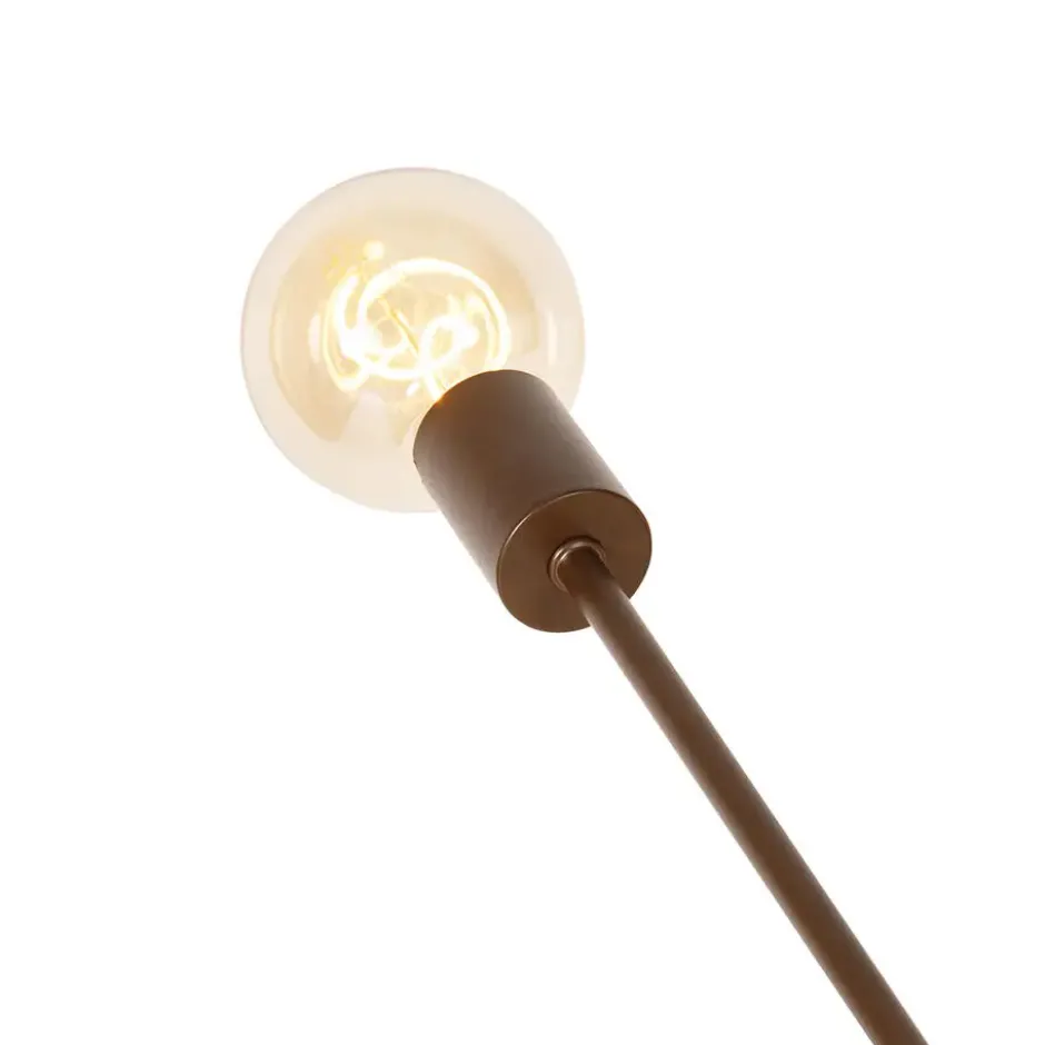 Qazqa hanglamp sydney bronskleurig e27