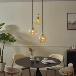 Qazqa hanglamp traditional goudkleurig e27