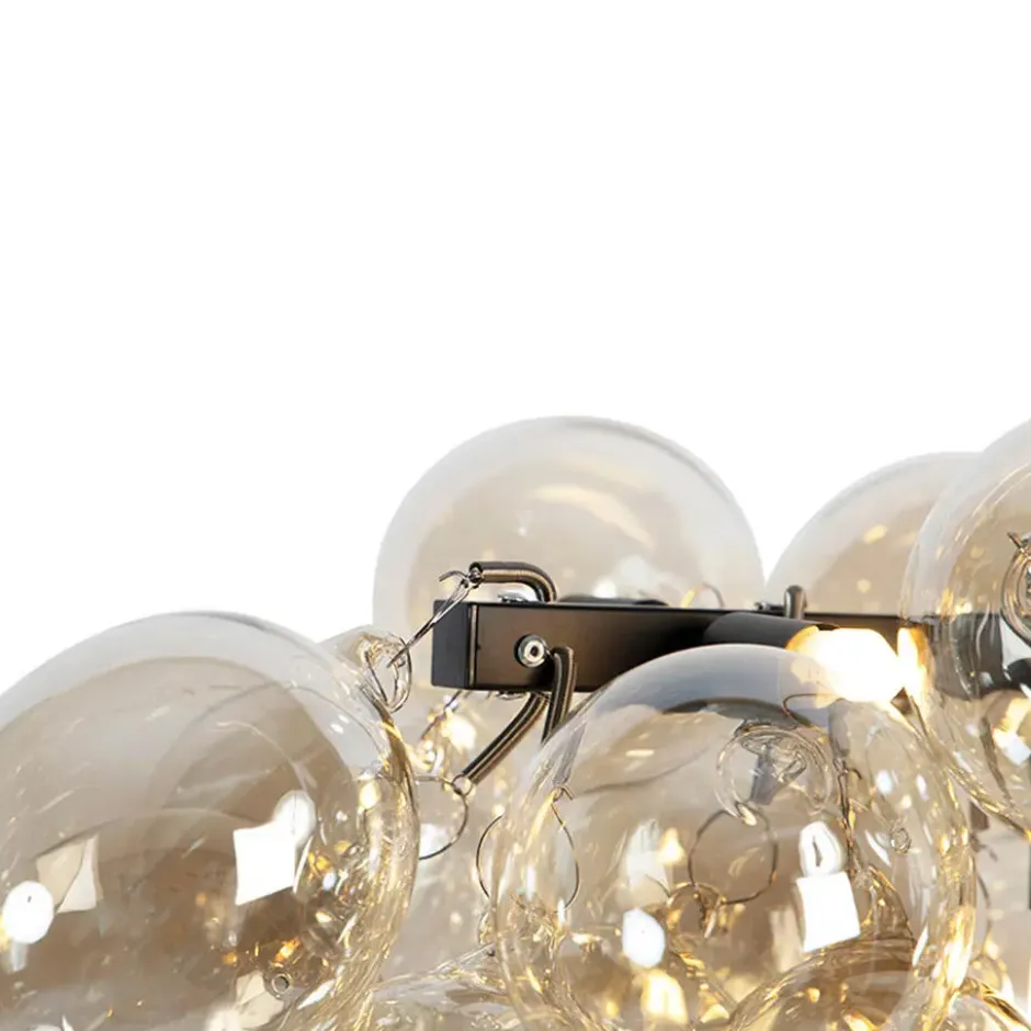 Qazqa hanglamp uvas goudkleurig g9