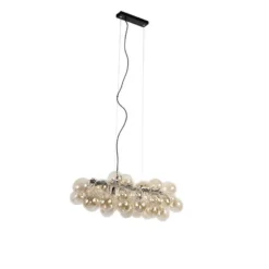 Qazqa hanglamp uvas goudkleurig g9