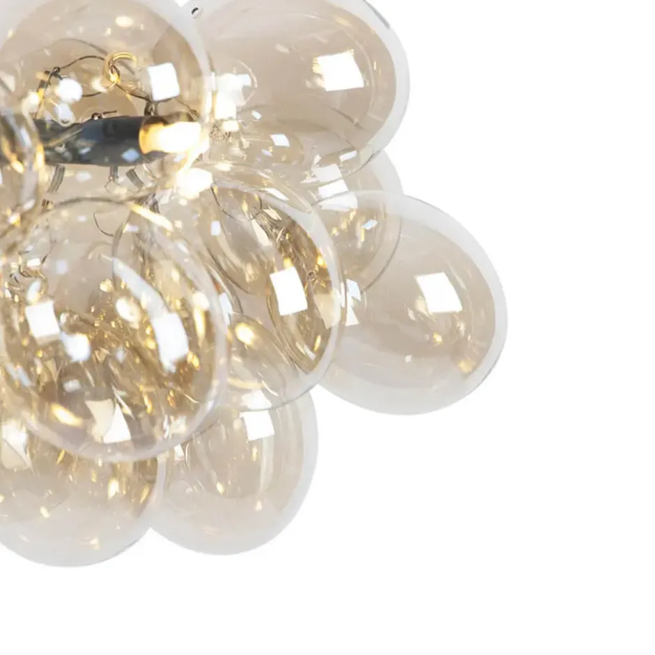 Qazqa hanglamp uvas goudkleurig g9