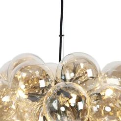 Qazqa hanglamp uvas goudkleurig g9