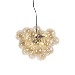 Qazqa hanglamp uvas goudkleurig g9