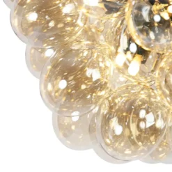 Qazqa hanglamp uvas goudkleurig g9