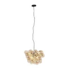 Qazqa hanglamp uvas goudkleurig g9