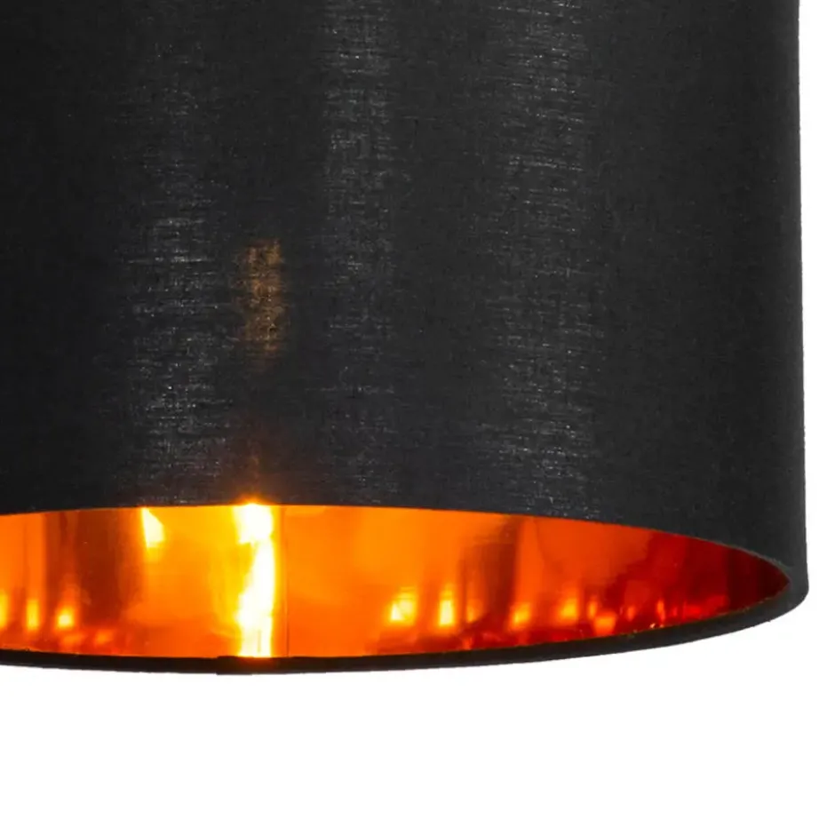 Qazqa hanglamp vt zwart e27