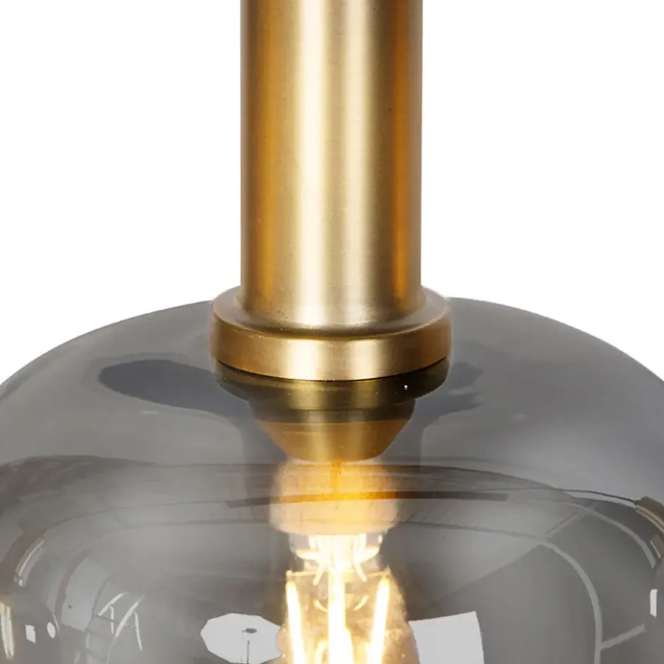 Qazqa hanglamp zuzanna grijs e27