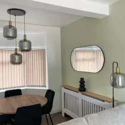 Qazqa hanglamp zuzanna grijs e27