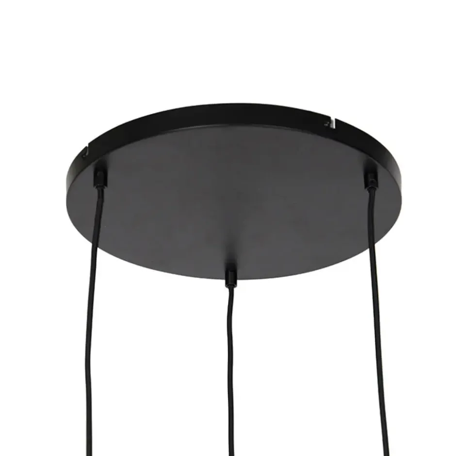Qazqa hanglamp zuzanna grijs e27