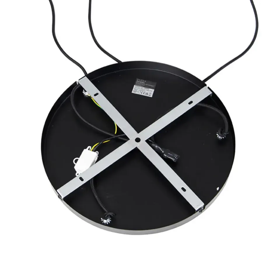 Qazqa hanglamp zuzanna grijs e27