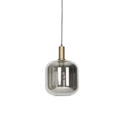Qazqa hanglamp zuzanna grijs e27