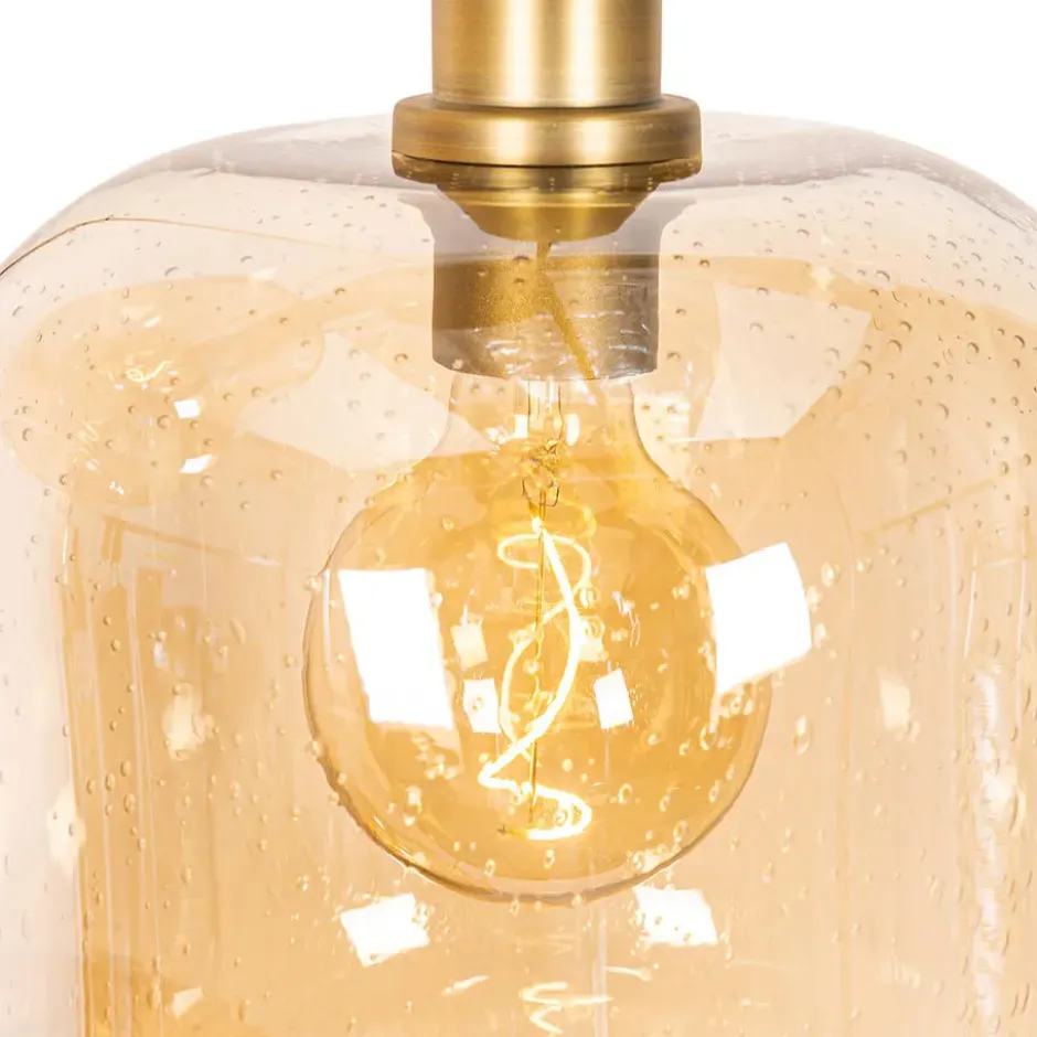 Qazqa hanglamp zuzanna oranje e27