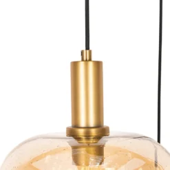 Qazqa hanglamp zuzanna oranje e27