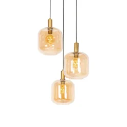 Qazqa hanglamp zuzanna oranje e27