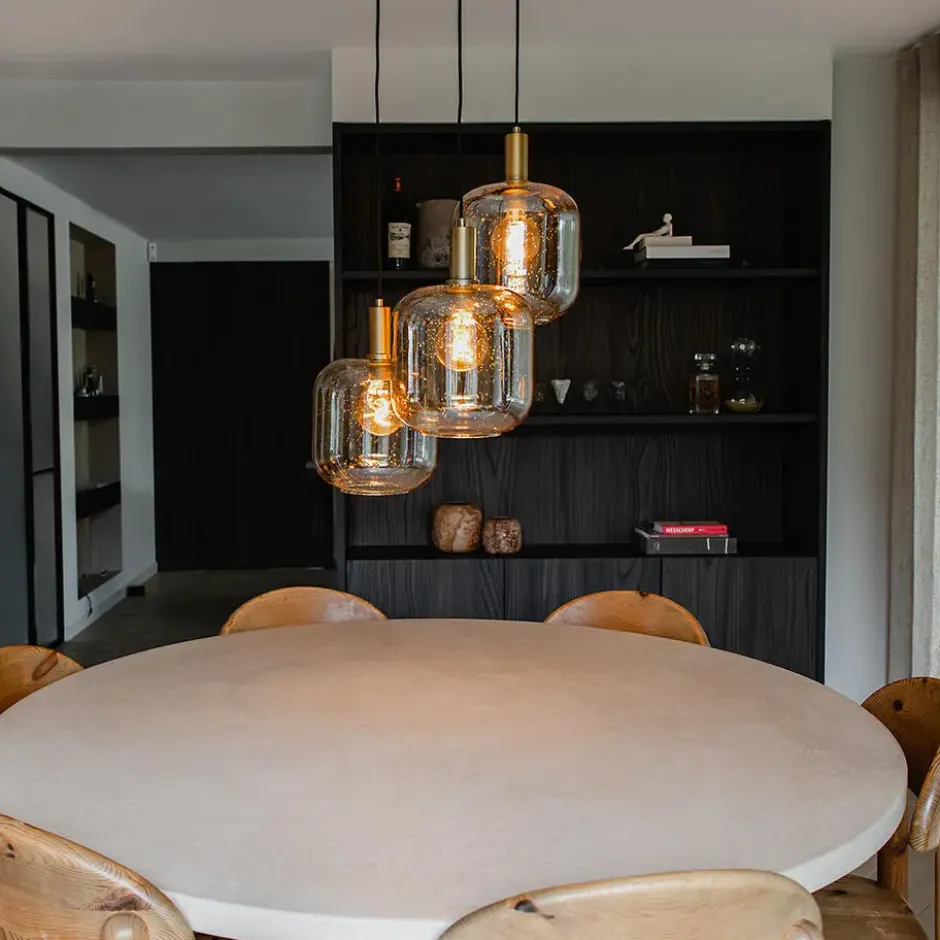Qazqa hanglamp zuzanna oranje e27