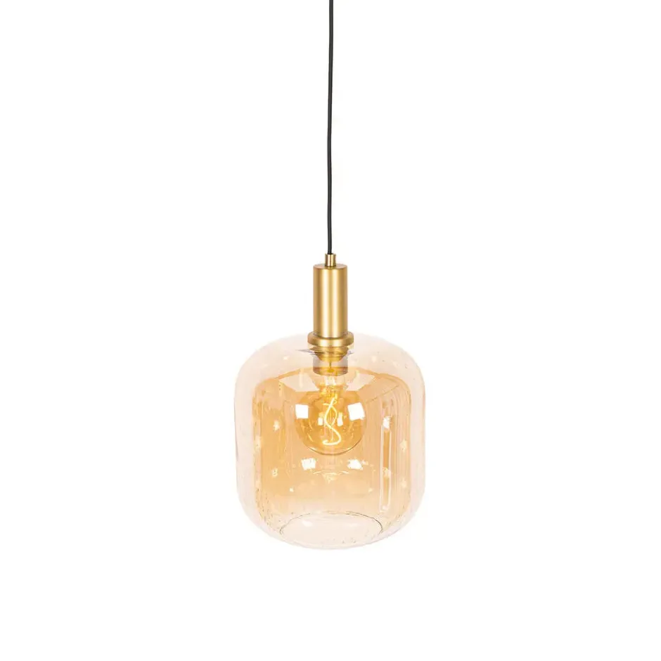 Qazqa hanglamp zuzanna oranje e27