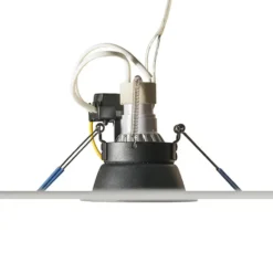 Qazqa inbouwspot dept zwart