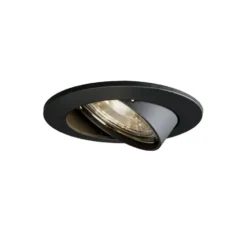 Qazqa inbouwspot edu zwart gu10