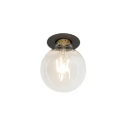Qazqa inbouwspot insight zwart e27