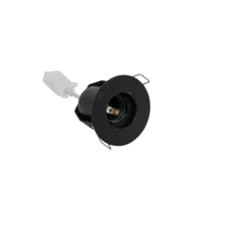 Qazqa inbouwspot insight zwart e27