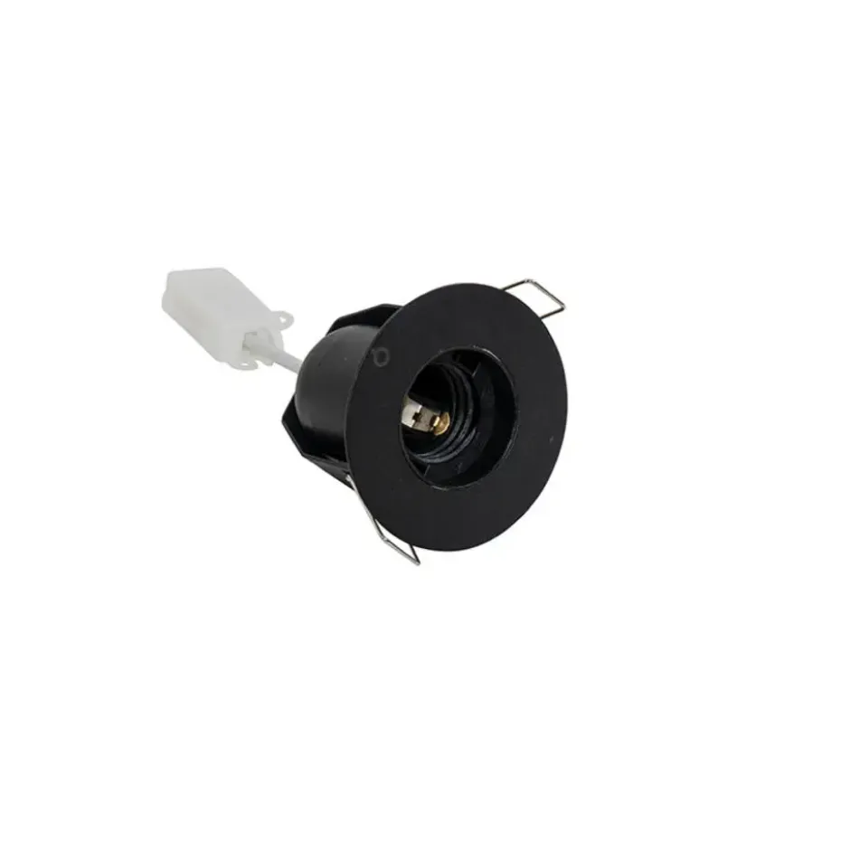 Qazqa inbouwspot insight zwart e27
