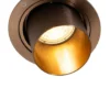 Qazqa inbouwspot installa bronskleurig gu10