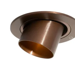 Qazqa inbouwspot installa bronskleurig gu10